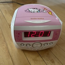 Hello Kitty KT2053 CD Sveglia Radio AM/FM Stereo - Testata e Funzionante