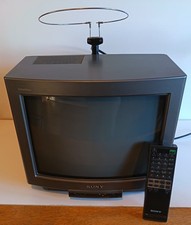 Sony Trinitron KV-M1421U CRT TV Retro Gaming Schermo Monitor Con Telecomando Funzionante 