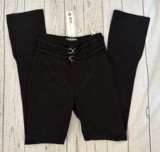 Pantalone donna nero con spacco ZARA taglia XS nuovo con etichette