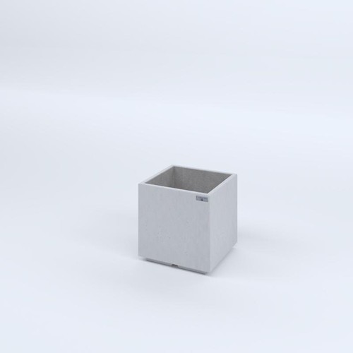 Fioriere cemento lisce cubo - fioriere, in