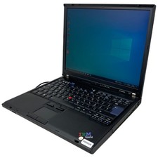 PC Portatile Notebook Usato 14” Lenovo T60 Dual Core 3Gb Ram 80Gb SSD W10 32 Bit