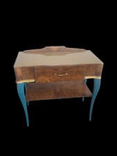 Comodino In Stile Chippendale, Laccato - XX Secolo