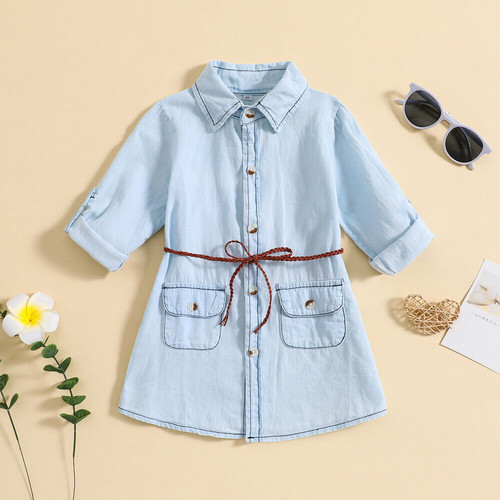 Vestito bambina ragazza - , denim