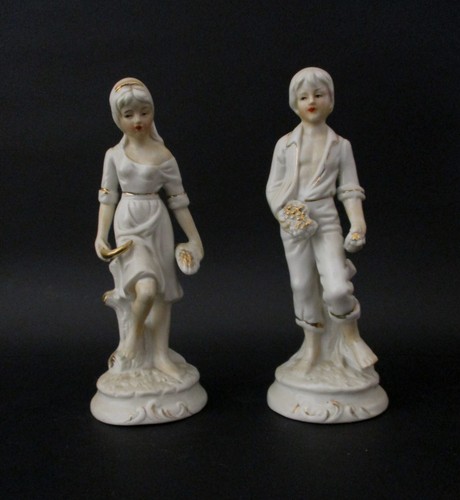 Coppia antiche statuine - coppia,
