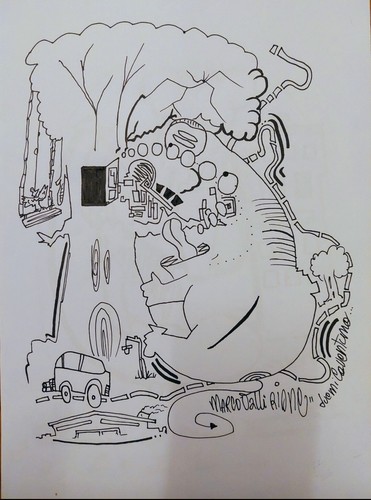 Quadro disegno illustrazione - quadro,