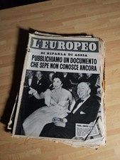 L'europeo Settimanale D'epoca Vintage Magazine Italy Lotto 7 Composizione 5 Pz