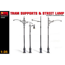 TRAM SUPPORTS AND STREET LAMPS