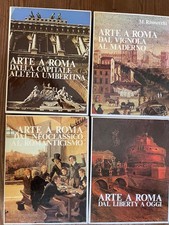 ARTE A ROMA -4 VOLUMI- EDITALIA 1980-rilegati con custodia cofanetto