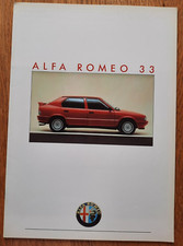 Brochure vendita auto ALFA ROMEO 33, catalogo testo francese, 1986/1987