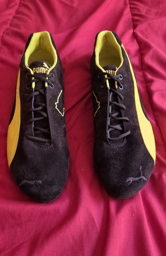 Puma speedcat marrone giallo - e,