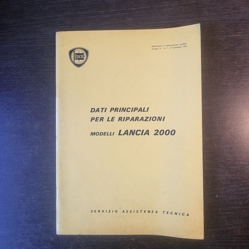Lancia 2000 dati principali - 2000,