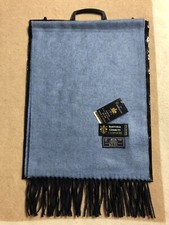 Sciarpa Double Face Celeste /