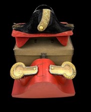 Former Cuscinetto Giapponese Blu Navy WW1 Colonel Cappello Tribunale Abito Epoca