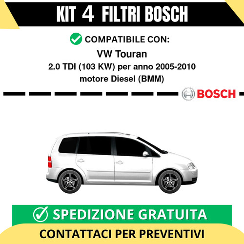 Kit bosch filtri tagliando - bosch,