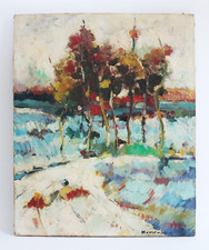 Voltolino Fontani | Signed colourful oil painting (60x50cm). Great wall decor.