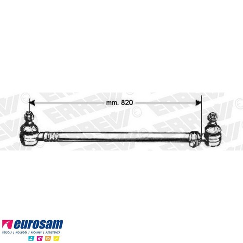 Tirante sterzo per iveco