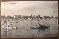CATTOLICA 1924 BELLA PANORAMICA SULLA SPIAGGIA CON PATTINI IN LEGNO A REMI-67038