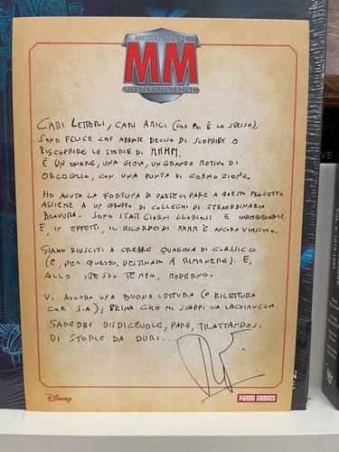 Stampa disney con autografo - con,
