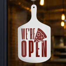 Pizza Shop Open & Closed Sign