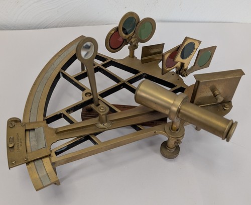 Antique brass sextant cook - sextant, t