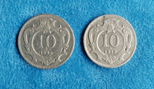 Monete 10 Heller Impero Austro