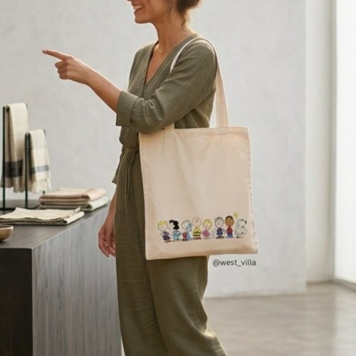 Borsa tote tela snoopy - borsa,