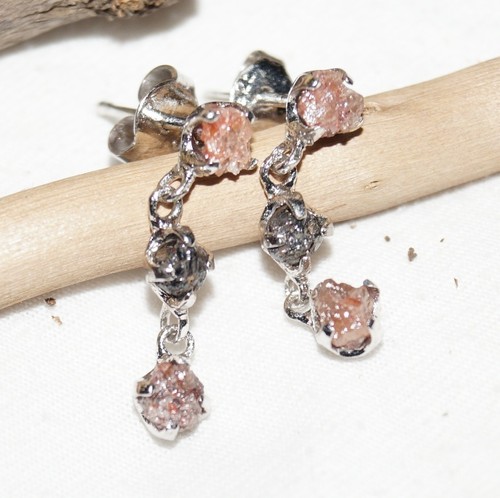 Orecchino diamante grezzo - diamante,