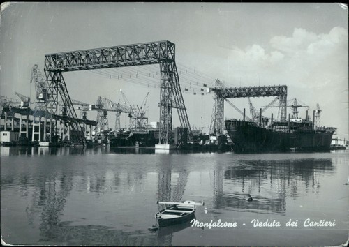 Cp377 cartolina monfalcone - cartolina,