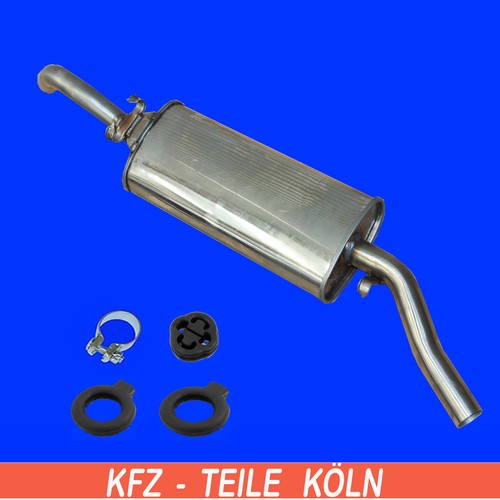 Acciaio inox silenziatore - inox, vw