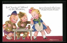 Cartolina artistica Mauzan