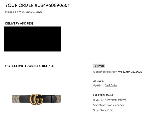 Gucci belt with double g - gg,