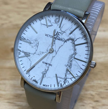 Orologio Victoria Emerson Unisex 50m Quadrante Finto Marmo Svizzero Analogico Quarzo~Nuovo Batte