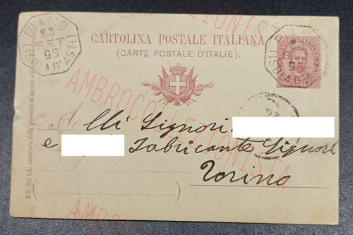 Cartolina postale timbro - postale,