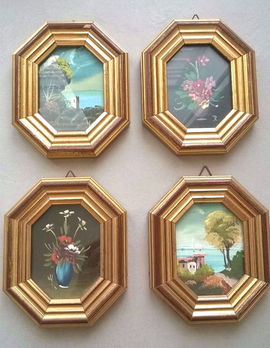 Set quadretti olio - set,