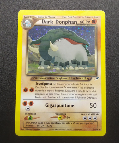 Dark donphan holo 105 neo - dark, 3/105