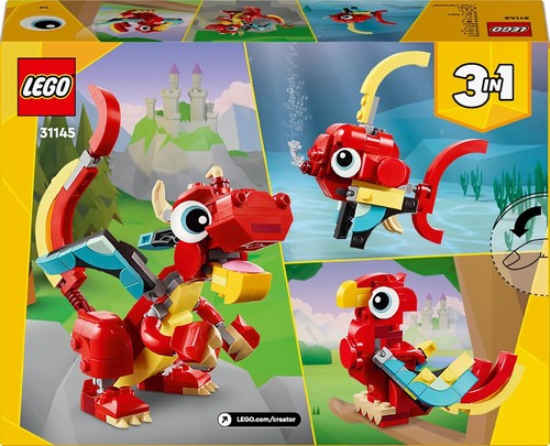 Lego drago rosso - lego, 1