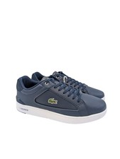 Lacoste Deviation 3.0 scarpe da ginnastica blu navy in pelle da uomo taglia UK 8 9 10 11
