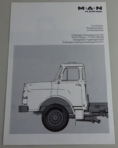 Dati tecnici man 240 - dati,