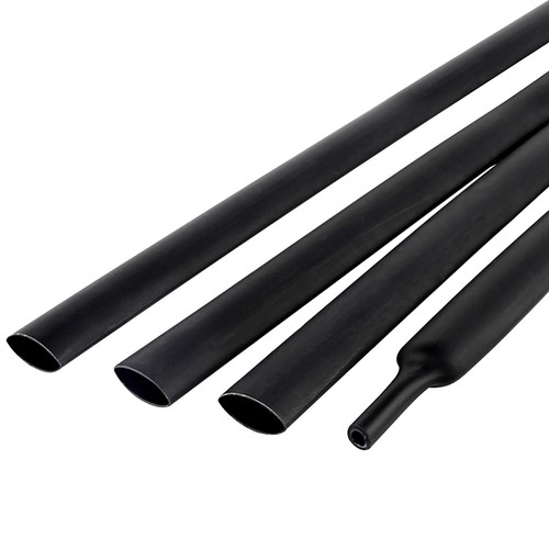 Tubo termoretraibile nero 1 - tubo, 2:1