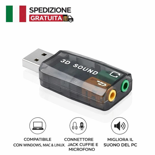 Scheda audio usb esterna - scheda, in