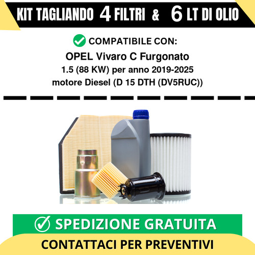 Tagliando per opel vivaro - tagliando,