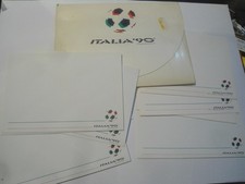 ITALIA 90 - MONDIALI CALCIO - LOTTO 10 BUSTE CON CARTONCINI UFFICIALI COL ITALIA