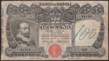 ITALY  100 Lire  1908  P:S857