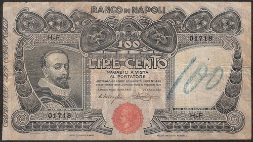 Italy 100 lire 1908 p - 1908, p:s857