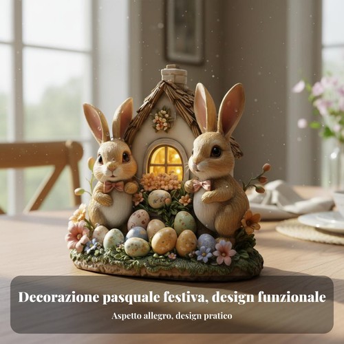 Ornamento conigli pasquali - 2d,