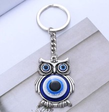 Portachiavi Gufo Occhio di Allah protezione dal malocchio Evil Eye Portafortuna