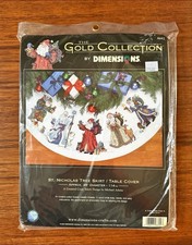 Gonna/Copritavolo Albero San Nicola NUOVO Dimensions Gold Collezione 8692