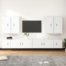 Set Mobili Porta TV 8pz Bianco