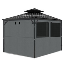 Gazebo Privacy Curtains 10' x