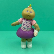 Modellino vintage Cabbage Patch bambini CPK posabile giocattolo biondo bambino anni 80 1984